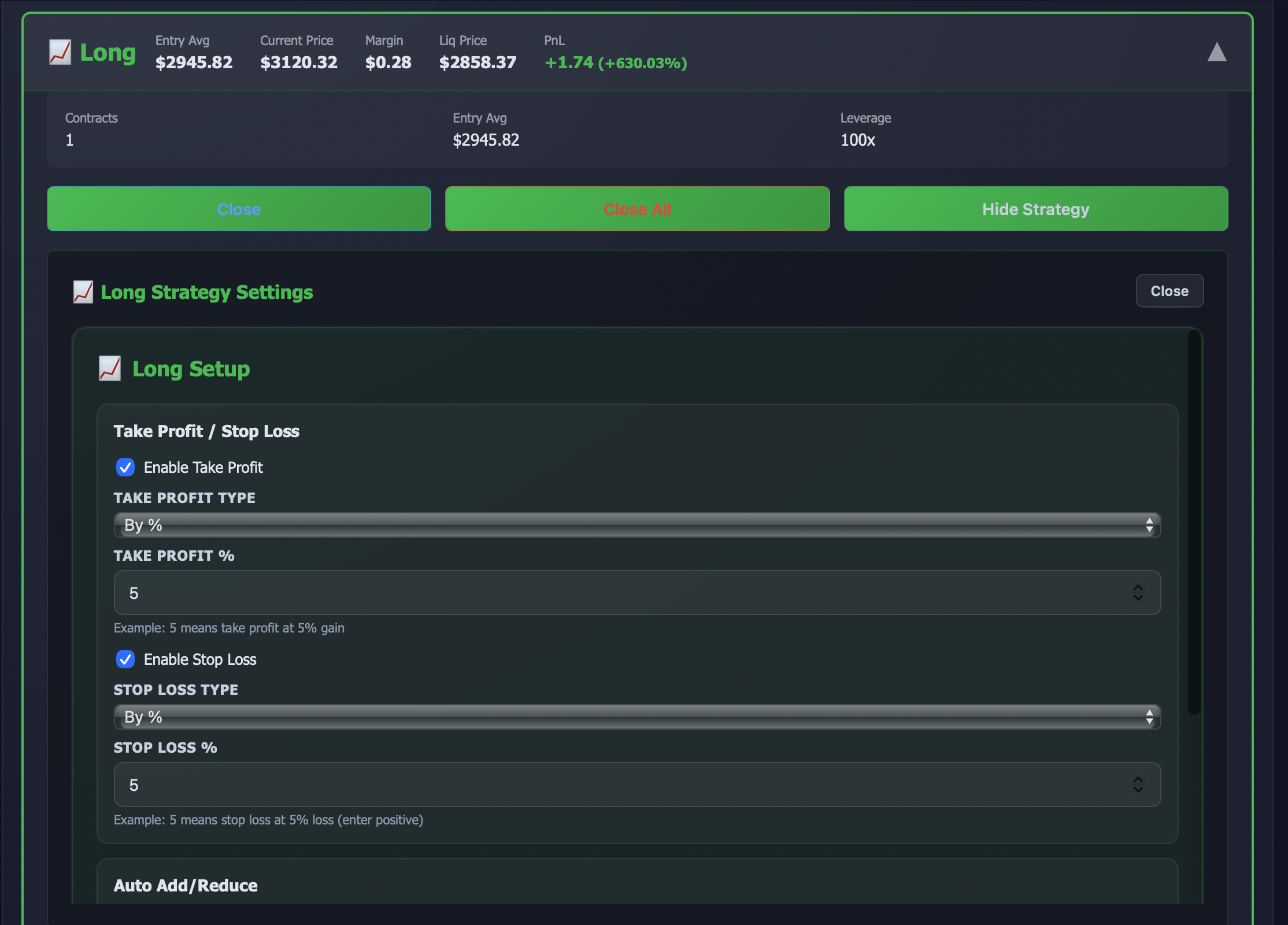 ETH Auto Trading System Screenshot 4